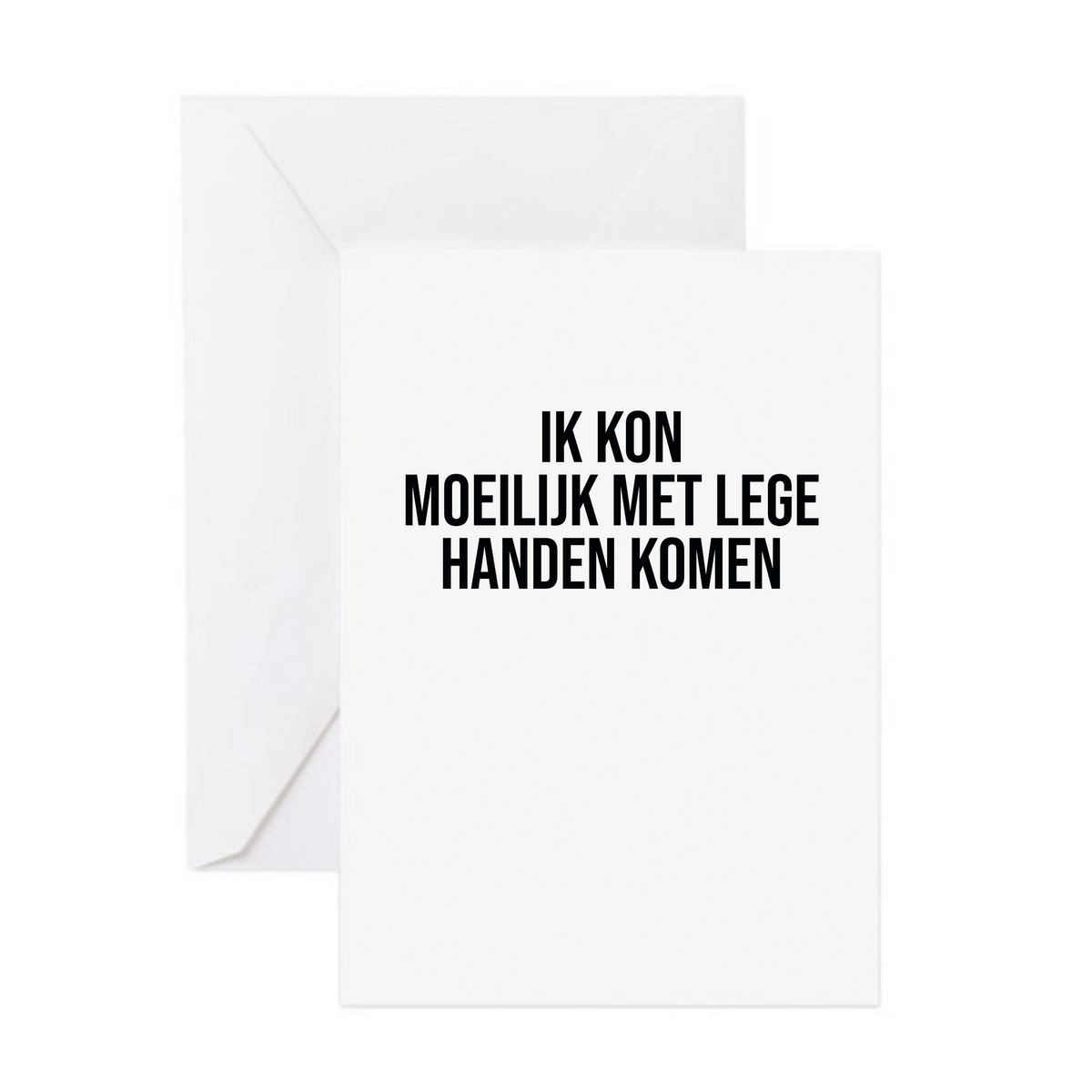 Wenskaart - Lege handen